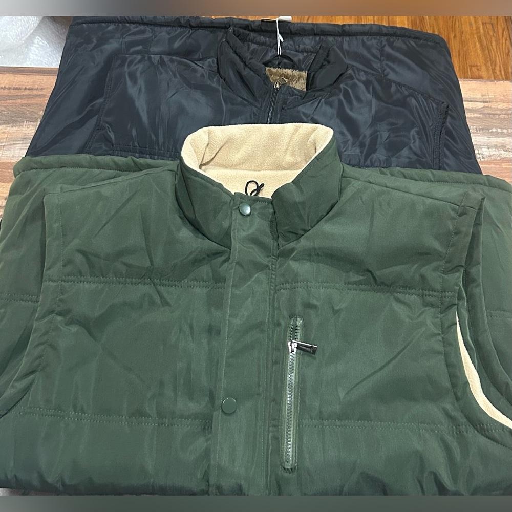 Green and Black Men's vest